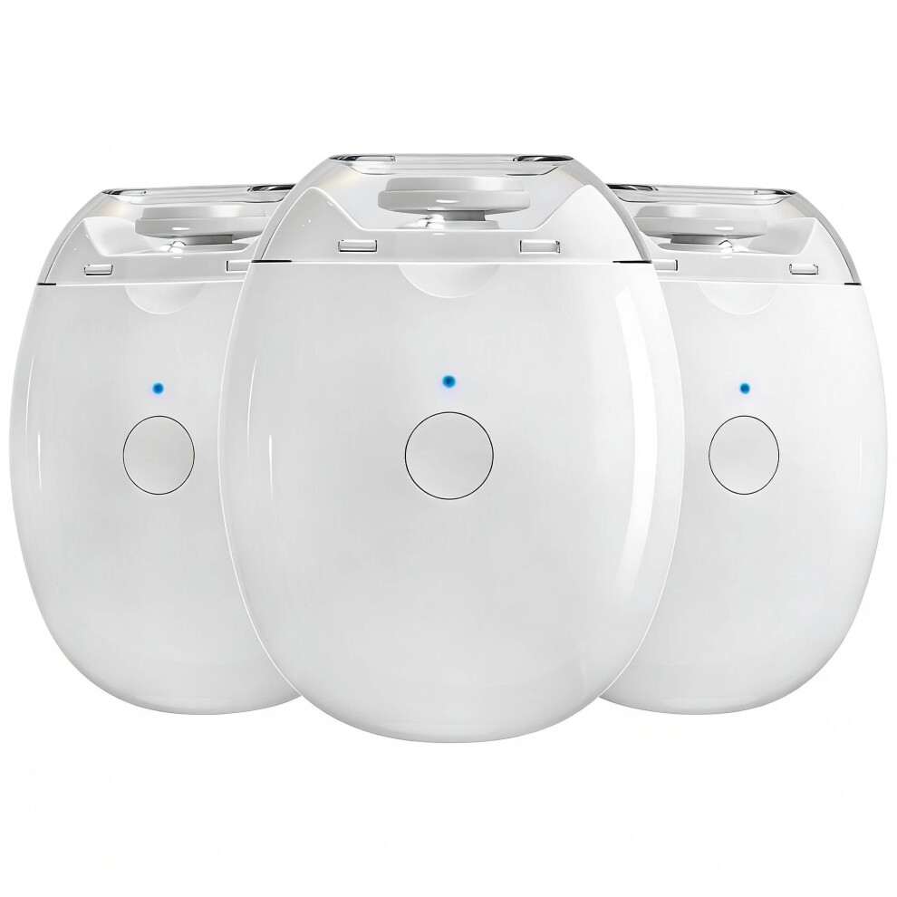 3pcs Auto Fingernail Grinder with LED Light & 3 Speeds, Compatible with Baby/Senior/Adult