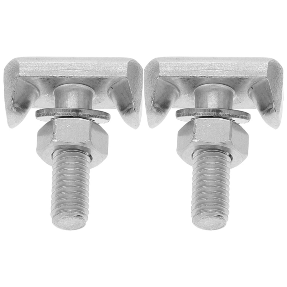 Ounona 2Pcs Battery Terminal Bolts Stainless Steel Nuts Car Battery Cable Extender Universal Replacement Accessory For Car Suv 9426043795856