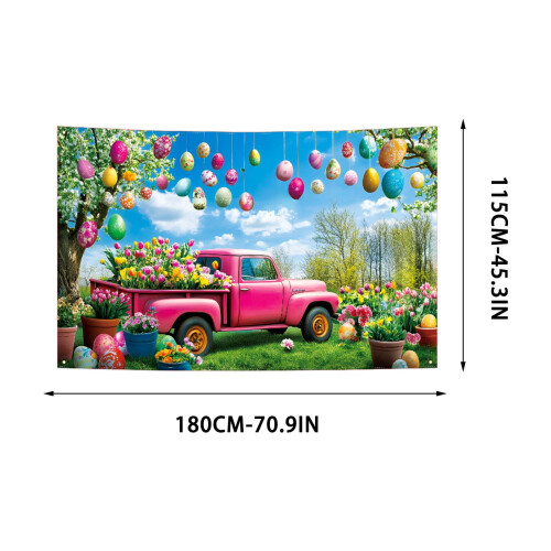 Easter photography backdrop enchanted garden floral design 1