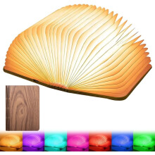 Lampe de lecture pliable Ă LED, 3/7 couleurs, portable et rechargeable.