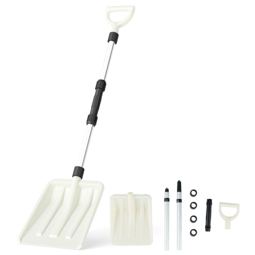 Schneeschaufel, 26 cm breit, ergonomischer Aluminiumgriff