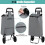 Carrito de compra plegable con bolsa impermeable de 35 l, gris 5