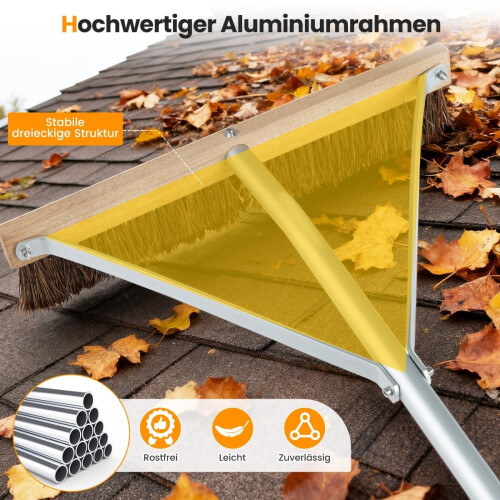 Herramienta de limpieza de techos ajustable con 5 postes de extensión de aluminio 2