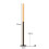 Luminária de chão LED em bambu, regulável com interruptor de pé, 122 cm 2