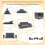 Sofá modular infantil de 12 piezas con fundas lavables, gris oscuro 3