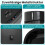 Lixeira com sensor de 58 litros, dupla zona, metal preto 4