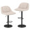 Verstellbare Drehhocker, 2er-Set, Beige 1