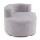Mondförmiger Sitzsack mit weichem Teddyfleece, Grau 1