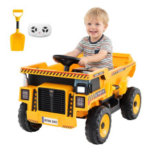 24V Elektrischer Kinder-Muldenkipper mit Fernbedienung, Gelb