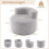 Mondförmiger Sitzsack mit weichem Teddyfleece, Grau 2