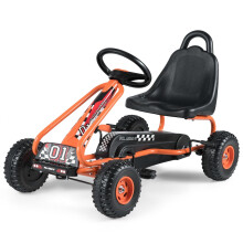 Pedal-Go-Kart für Kinder, verstellbarer Sitz, Handbremse, 30 kg Tragkraft