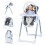 Trona plegable para bebé con respaldo reclinable y ajustable 1