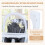 Trona plegable para bebé con respaldo reclinable y ajustable 3