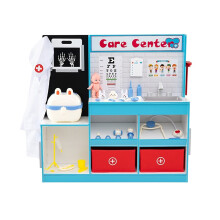 Juego médico de madera con radiografía y monitor de ECG