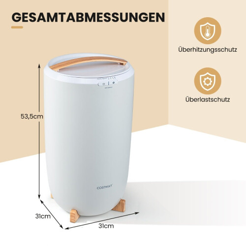 Handtuchwärmer 20 l mit Timer und automatischer Abschaltung, Grau 1