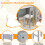 Set scrivania per bambini con sedia, libreria, legno grigio 4