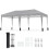 3 x 6 m Pop-Up-Pavillon mit UV-Schutz, Grau 1