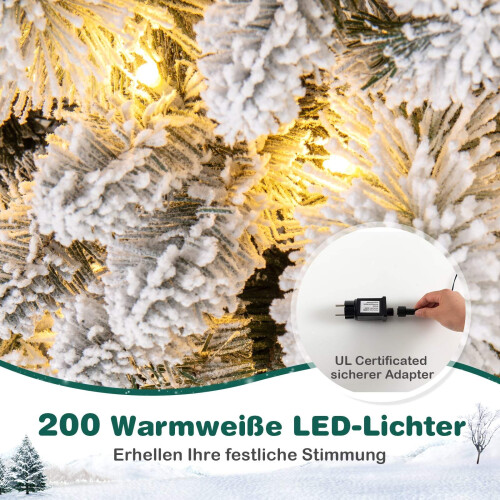 Künstlicher Weihnachtsbaum, 210 cm, 200 LED-Lichter, Pop-Up-Design 2