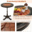 Runder Gartentisch - Aluminiumguss, wetterfest, 60,5 cm 4