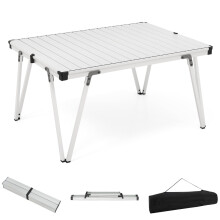 Campingtisch mit wasserdichter Tischplatte und Tragetasche - Silber