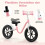 Bicicleta de equilíbrio, assento e guidão ajustáveis, rodas de 12 polegadas. 4