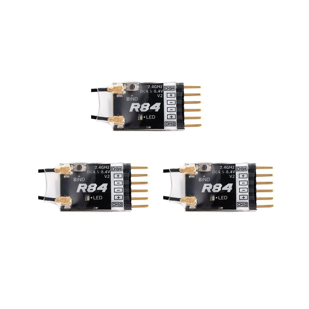 Photos - Other Toys 3X for Radiomaster R84 V2 4CH Compatible PWM RC Receiver for Frsky D8 D16 SFHSS Radiomaster TX12 T16S Transmitter