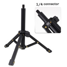 2X Supporto per Microfono Portatile Supporto da Tavolo per Treppiede da Tavolo 1/4 Supporto per Microfono Regolabile Staffa di Supporto per Clip per