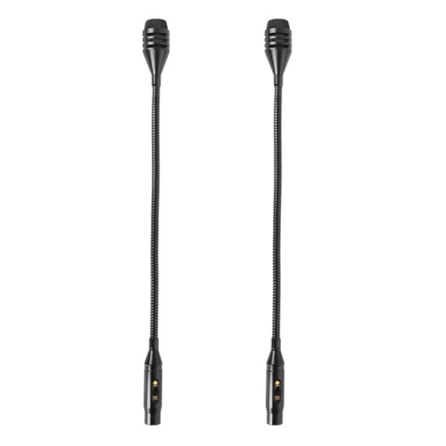 2X Microfono Dinamico Professionale per DJ con Interruttore per Mixer, Microfono Dedicato per Gridare Dischi, Microfono per DJ A Collo D'Oca per Bar