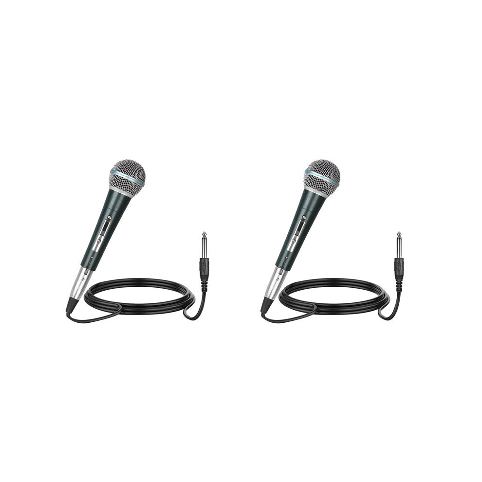 2X Professional Handheld Wired Microfone Mic Dynamic Microphone For Karaoke Live Vocal Performance Microfone 6032175062006