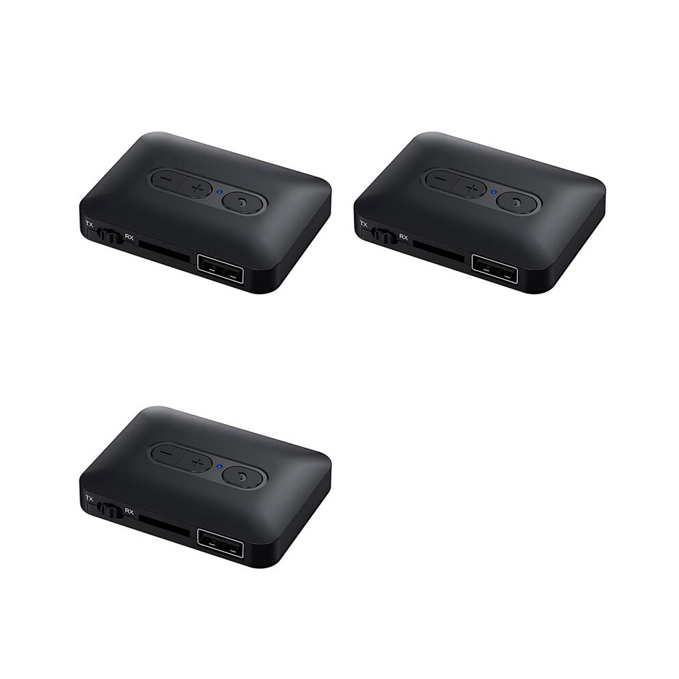 3X 5.4 Audio Receiver Transmitter Support Usb U-Disk/Tf Card Aux Stereo Hifi Lossless Music Wireless Adapter Black 6031002506560