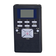 3X Radio Fm Digital Altavoz Receptor Portátil Pantalla Reproductor de Música de Banda Única Pantalla LED Gris Plateado
