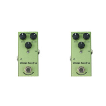2X Pédale D'Effets pour Guitare Électrique, Overdrive Vintage, Pédales pour Basse, Overdrive Vintage