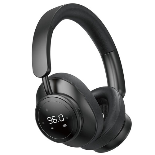 2X Wireless Headset Headphone with Mic Foldable over Ear  5.3 Earphone Support TF Card FM Radio Black 1