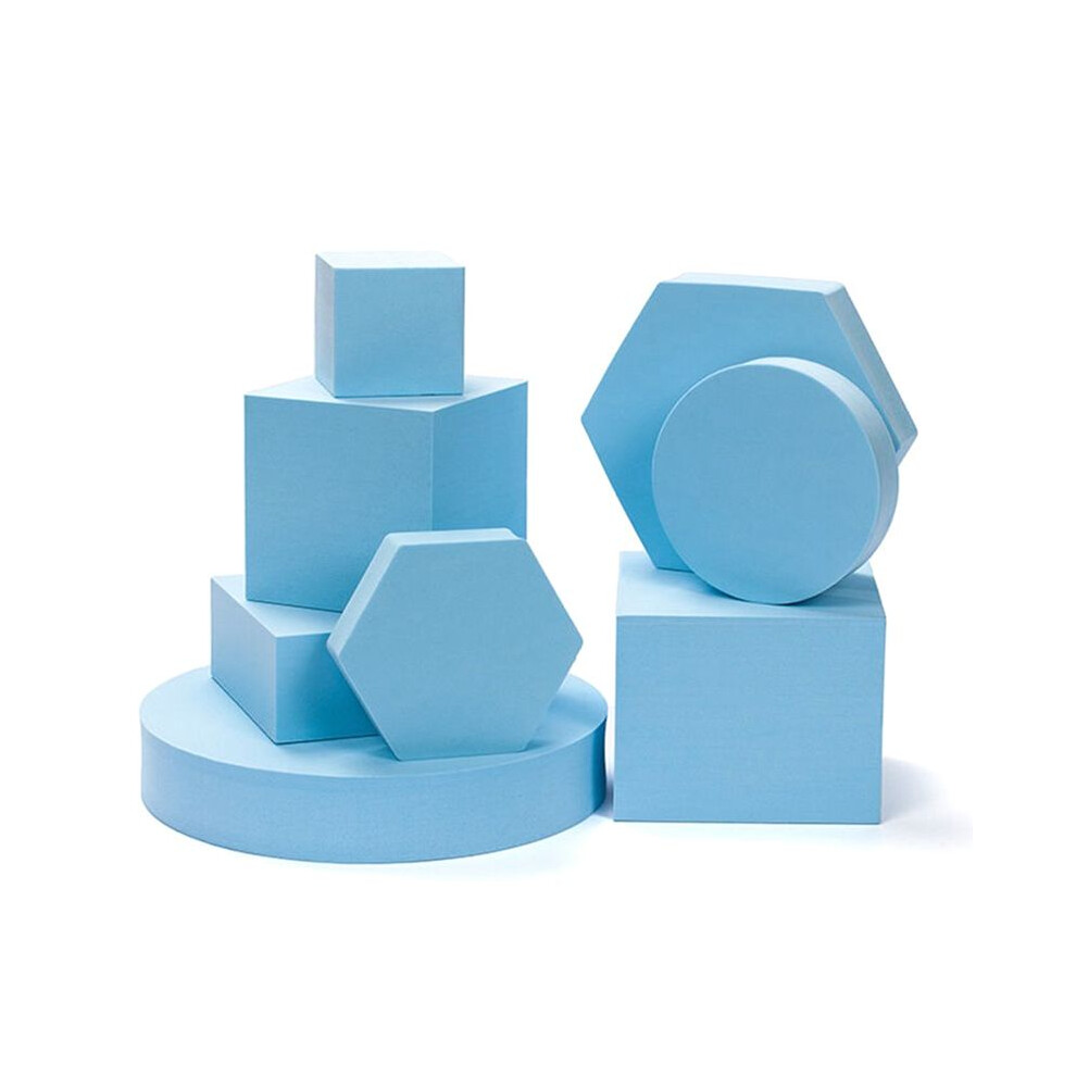 8 Pcs Cosmetics Photo Background Props Foams Geometry Square Photography Decor Ins Square Geometry Photo Prop Set, 6031384035573