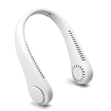 Neck Fan Rechargeable Bladeless Hands  Cooling with 360 Airflow 16H Battery for Travel White