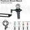 Microphone Stand Boom Arm, Upgraded Microphone Arm Microphone Stand Boom Suspension Bracket with Windshield Filter 5