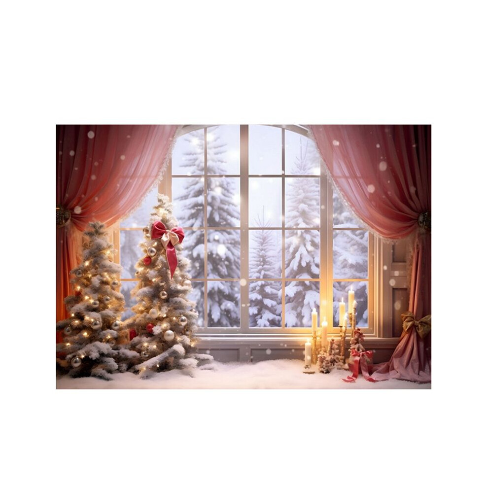 210X150cm Christmas Background Cloth Christmas Window Children Photo Studio Photo Photography Backdrops,G 6031282530248