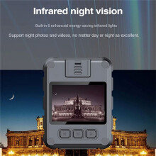 Wifi Hotspot HD 1080P CaméRa Enregistreur de CaméRa de Sport Enregistreur VidéO de Vision Nocturne des Forces de L'Ordre en Plein Air (A)