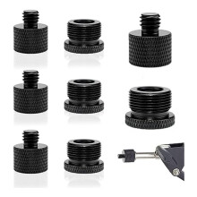 8Pcs Microphone Stand Adapters, 3/8 to 5/8 Microphone Adapter for Camera Screw Monitor Microphone Stand