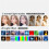 2500K-9000K LED RGB Camera Light Color Output Video Light Kit Dimmable Panel Light Rechargeable LED Light Black 6