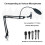 Microphone Stand Boom Arm, Upgraded Microphone Arm Microphone Stand Boom Suspension Bracket with Windshield Filter 3