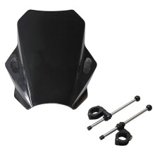 Pare-Brise Moto pour  MT07 MT09  CBR600RR CB1000R GXSR 600 750   Réglable 43x40 cm Noir