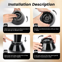 Hair Dryer Diffuser Universal Hair Diffuser Attachment for Fine Thick Curly Wave and Frizzy Hair Salon Tool with Clip