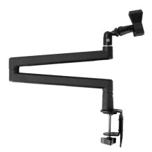 Microphone Stand Desktop Mic Clip Holder Live Cantilever Extendable Bracket