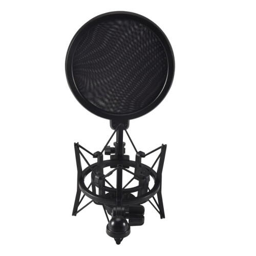 Professional Microphone Mic Shock Mount with Shield Articulating  Holder Stand Bracket for Studio Broadcast