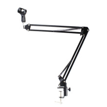 Support de Microphone D'Enregistrement Extensible Support de Support de Bras de Ciseaux de FlèChe de Suspension avec Pince de Montage de Table de