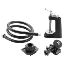Soporte de CáMara con Abrazadera de MandíBula de Escritorio Mejorada Soporte de Cuello de Cisne Flexible para CáMara Web 4K C925E C922X C922