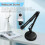 Support de Webcam pour Support de Bras de Ciseaux de FlèChe de Suspension de Bureau avec Base Ronde AméLioréE, pour Webcam 4