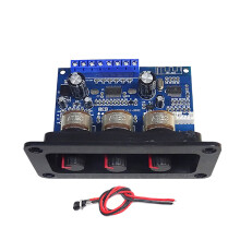 2.1 Channel 5.0 Amplifier Board with Female 2X25W+50W Subwoofer Class D Audio Amplifier Board DC12-20V