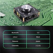 XY-AP100L 100WX2 5.0 PłYta Wzmacniacza Stereo AUX Karta DźWięKowa USB Cyfrowy Wzmacniacz Mocy Amplificador 12V 24V